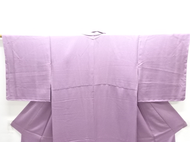  未使用品　波に青海波・花唐草模様織出し付け下げ色無地着物